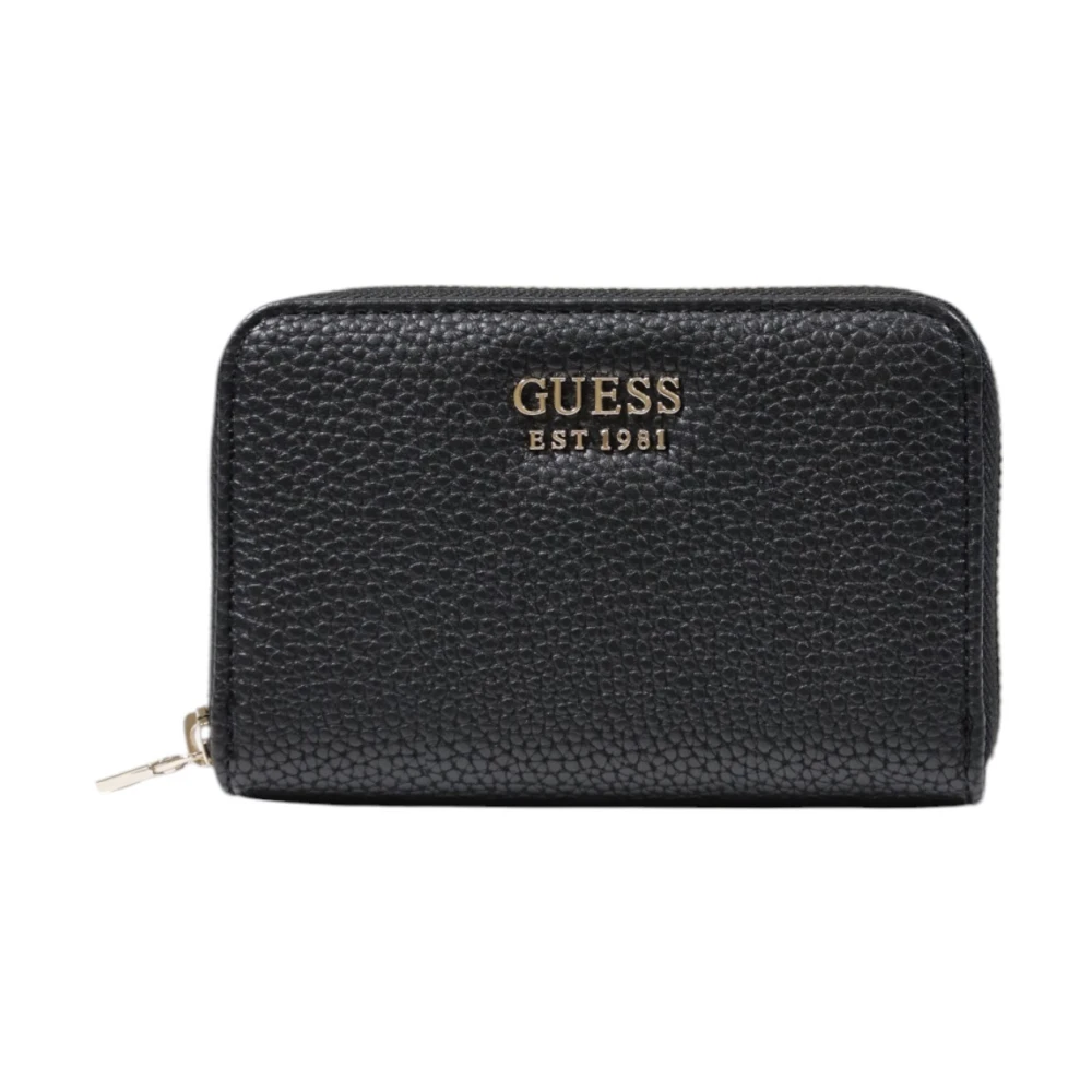 Guess Zwarte ritsportemonnee met meerdere vakken Black Dames