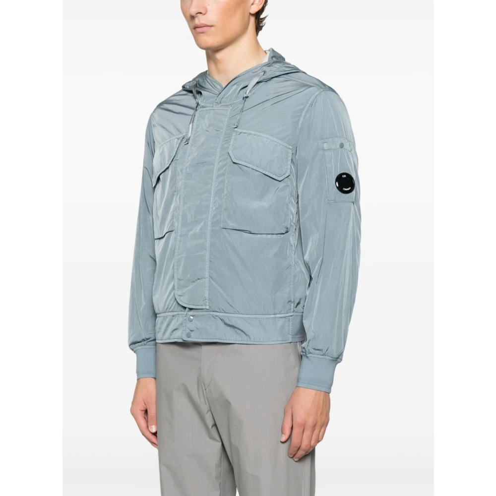 C.P. Company Gefrost Blauw Vest met Rits Blue Heren