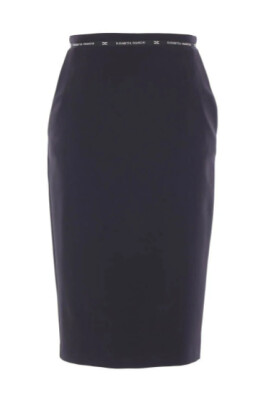 jupe-noire-en-crepe-avec-ceinture-sur-mesure