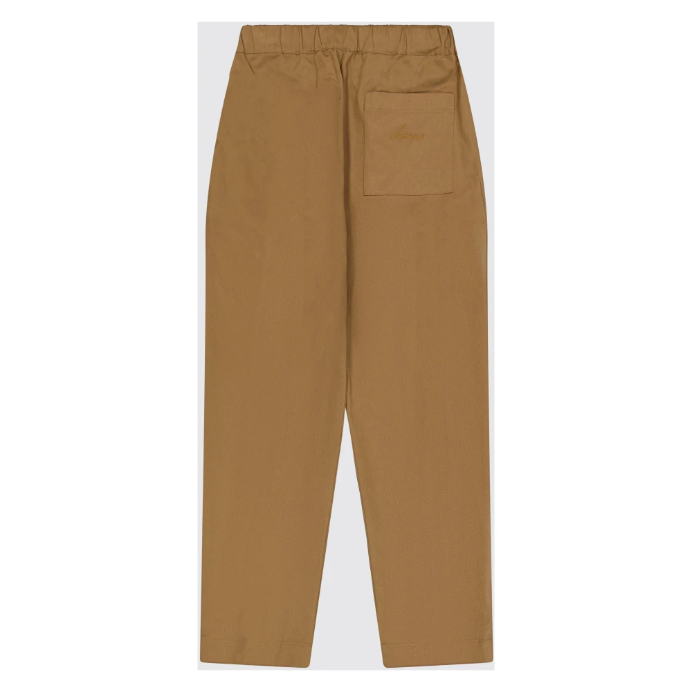 Laneus Wijde Pijp Dubbele Plooi Broek Brown Heren