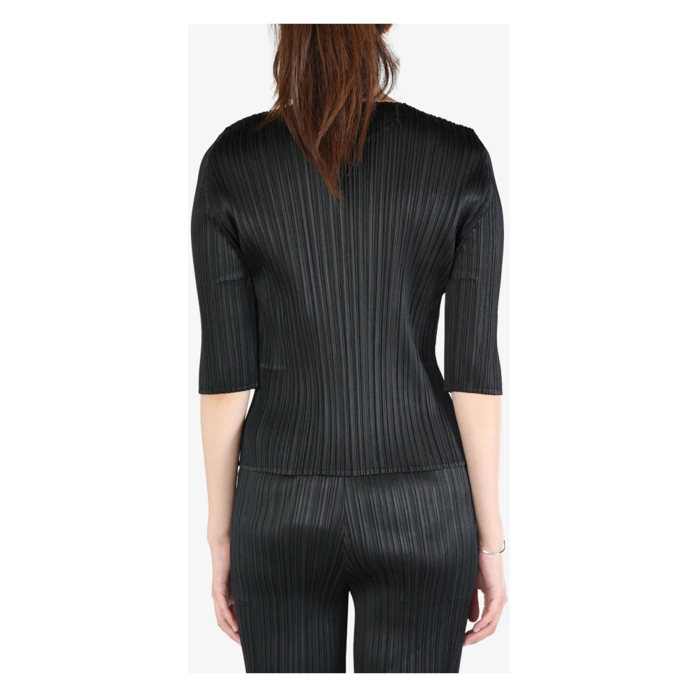 Issey Miyake Casual Katoenen Overhemd voor Mannen Black Dames