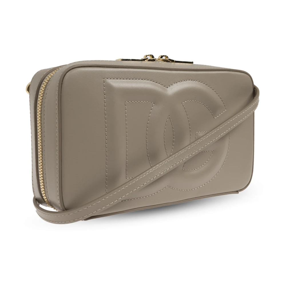Dolce & Gabbana Schoudertas DG Logo Klein Gray Dames