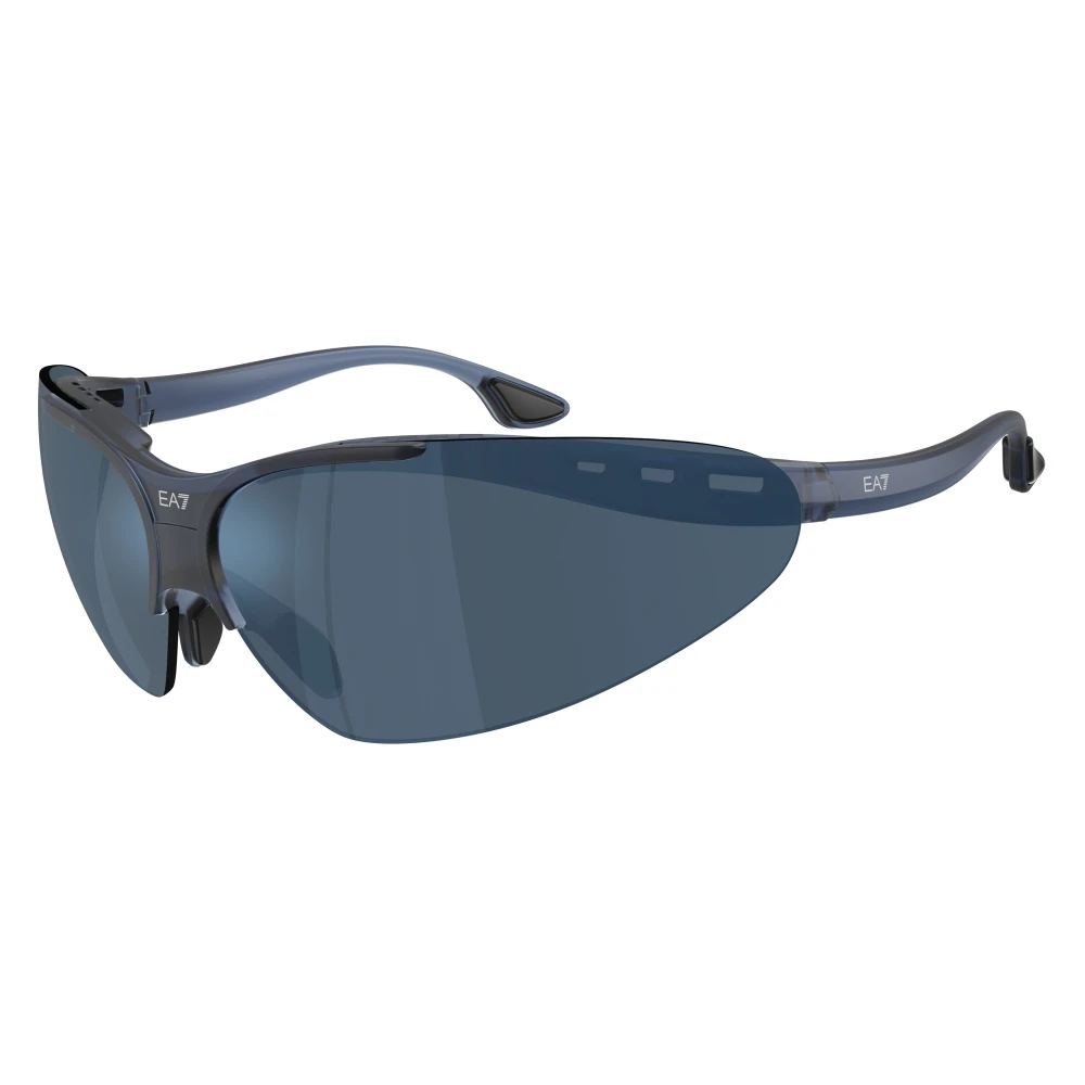 Moncler Blue Man Q74007 635955 Sunglasses Injected Geometric Mirror - Image 2