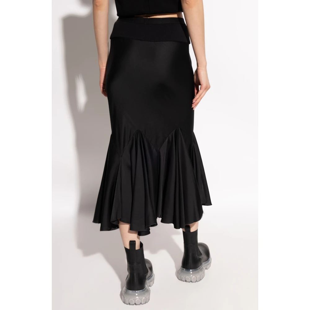 Rick Owens Skirt Divine Black Dames