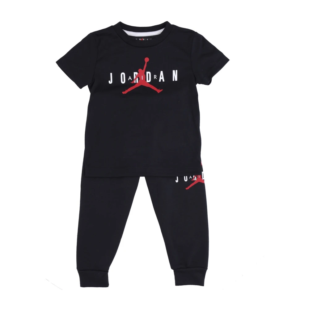 Jordan Barn Logo T-shirt och Tracksuit Set Black, Pojke