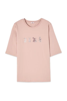 T-shirt med mikrokristaller