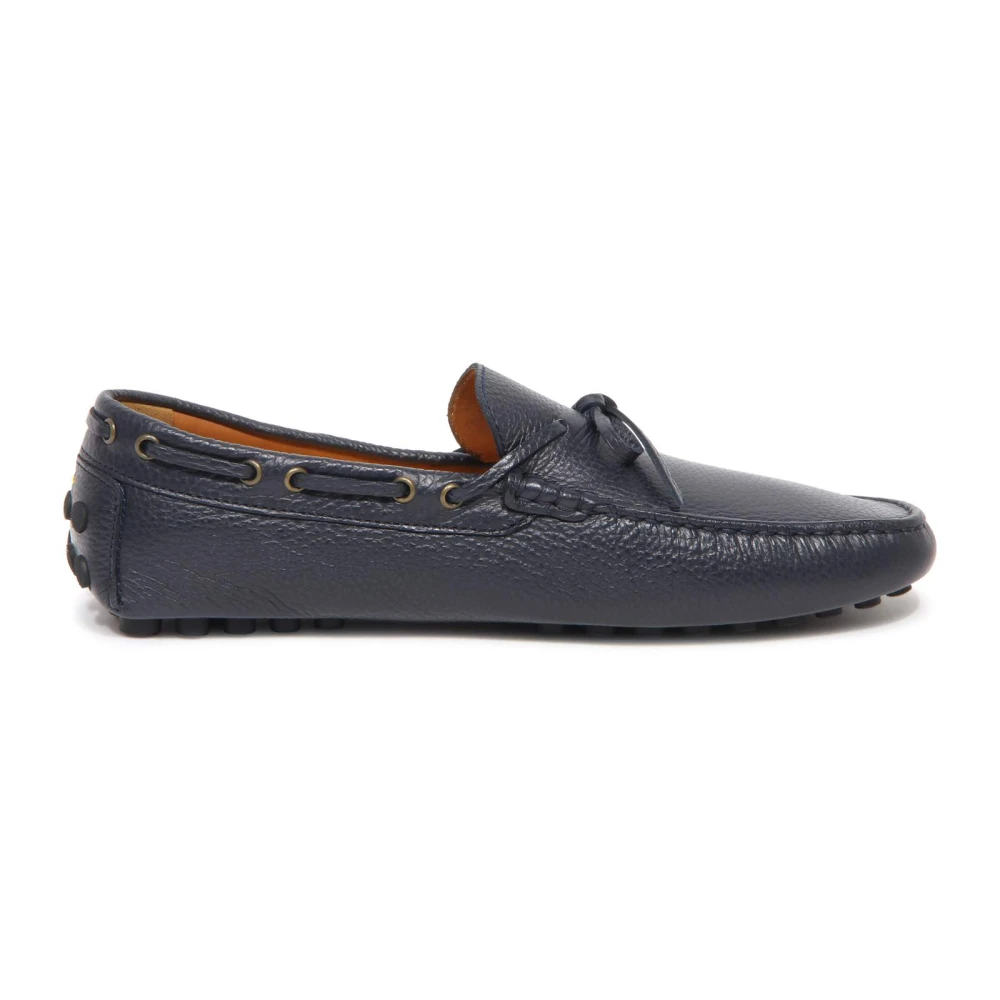 Doucal's Blue Boat Shoes, Male, 8 Uk, Italian Loafer Mocassino