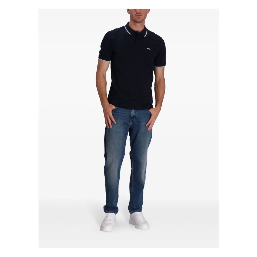 Hugo Boss Donkerblauw Jersey Shirt Blue Heren