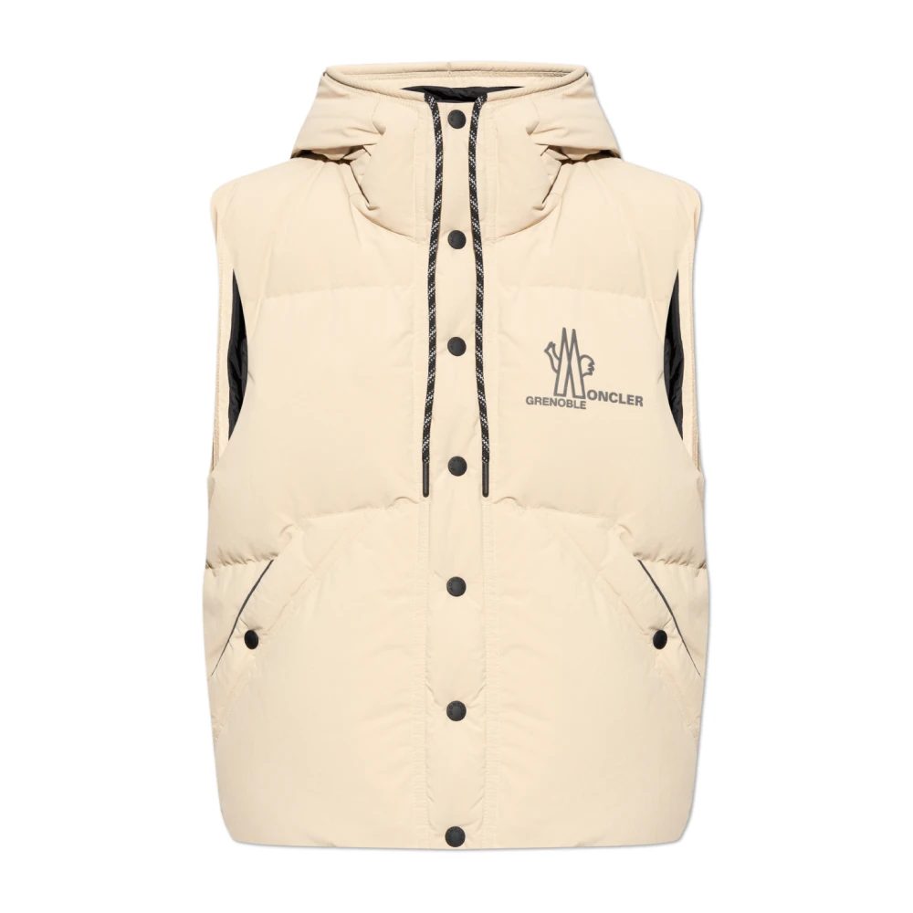 Moncler - Jackets > Vests - Beige - Moncler - Modalova