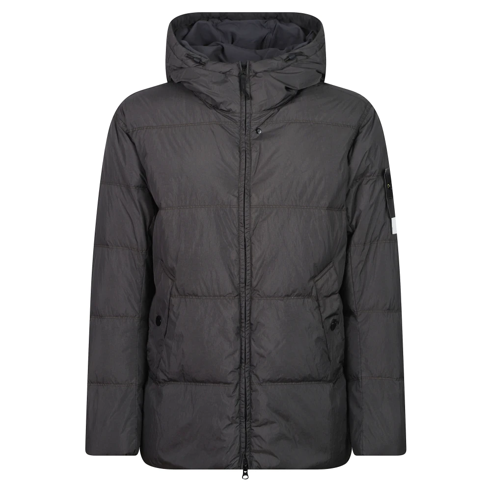 Stone Island , Winter Jackets, Male, Gray, M, Coats