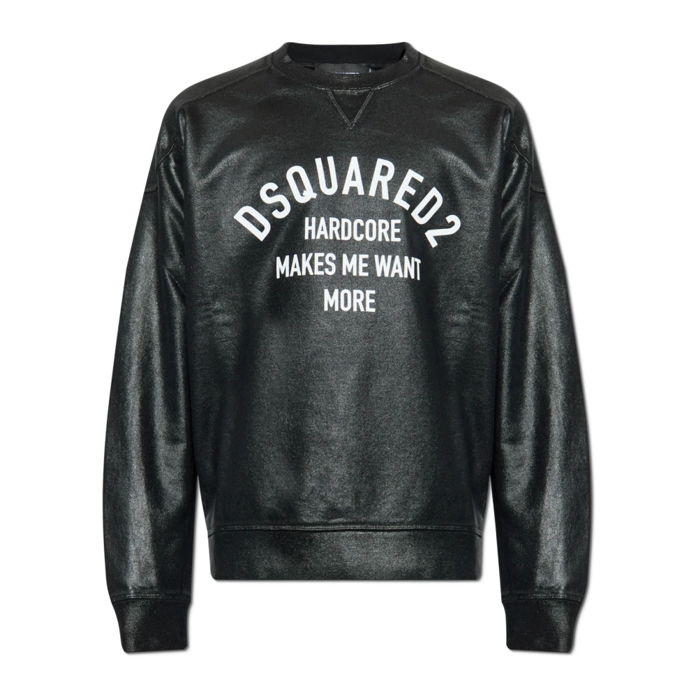 Dsquared2 Sweatshirt med logotyp Black, Herr