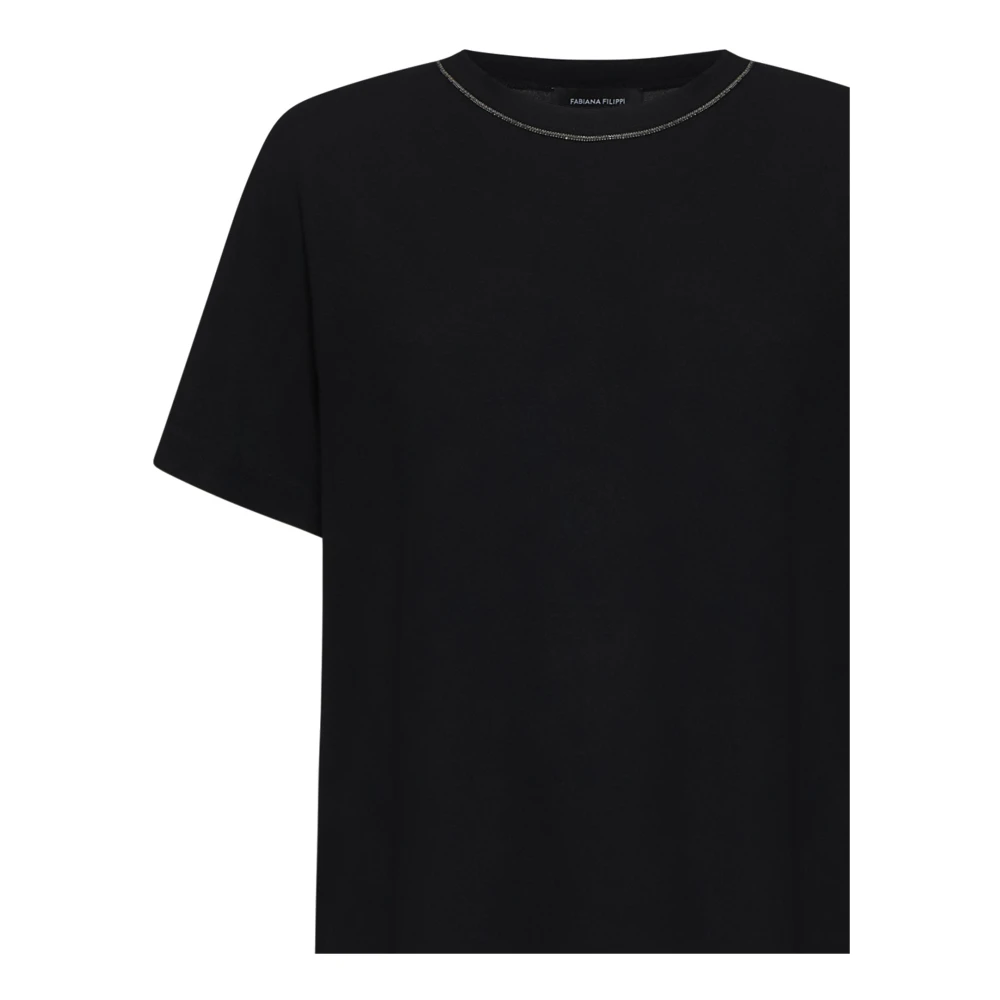 Fabiana Filippi Zwarte T-shirts en Polos Black Dames