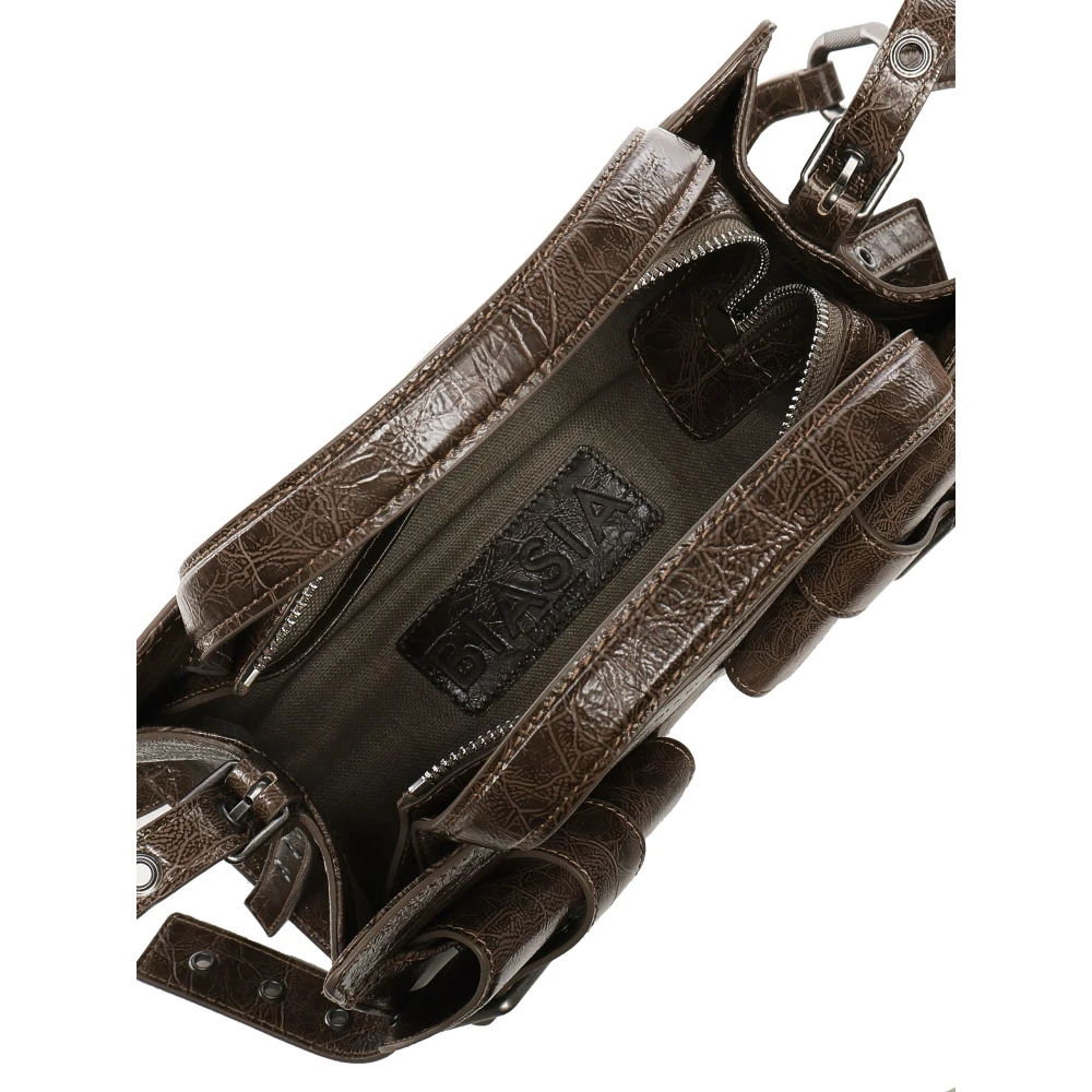 Biasia Vintage Bruine Schoudertas Brown Dames