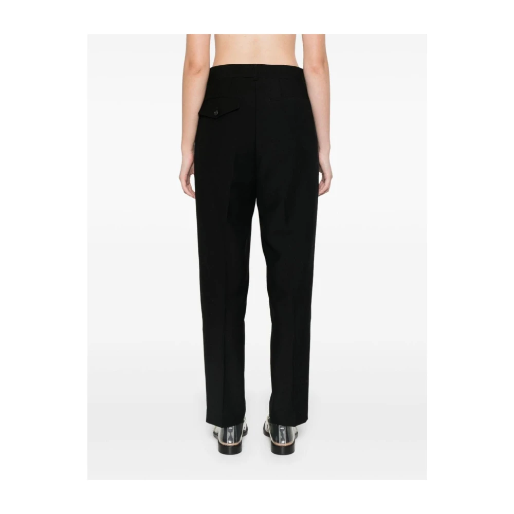 Noir Kei Ninomiya Zwarte Tuxedo Broek met Satijnen Strepen Black Dames