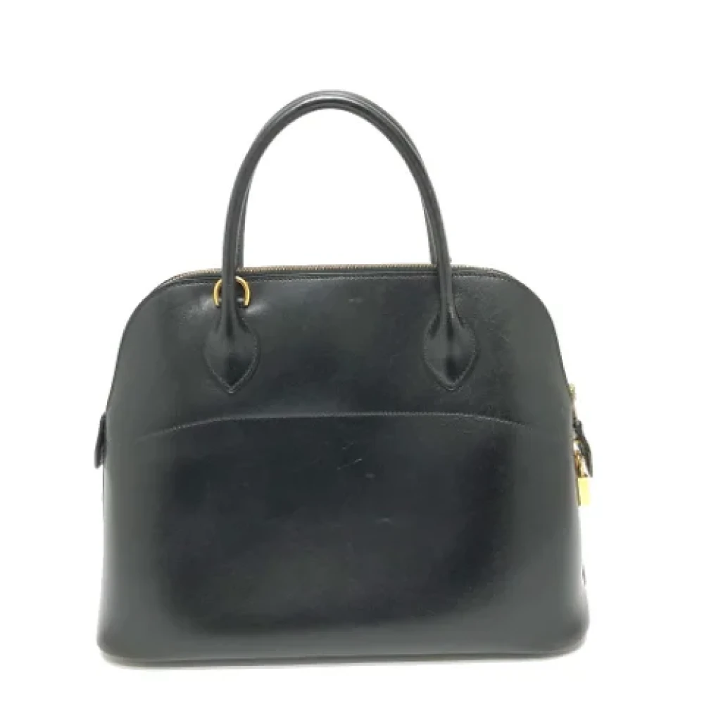 Hermès Vintage Pre-owned Leather handbags Black Dames