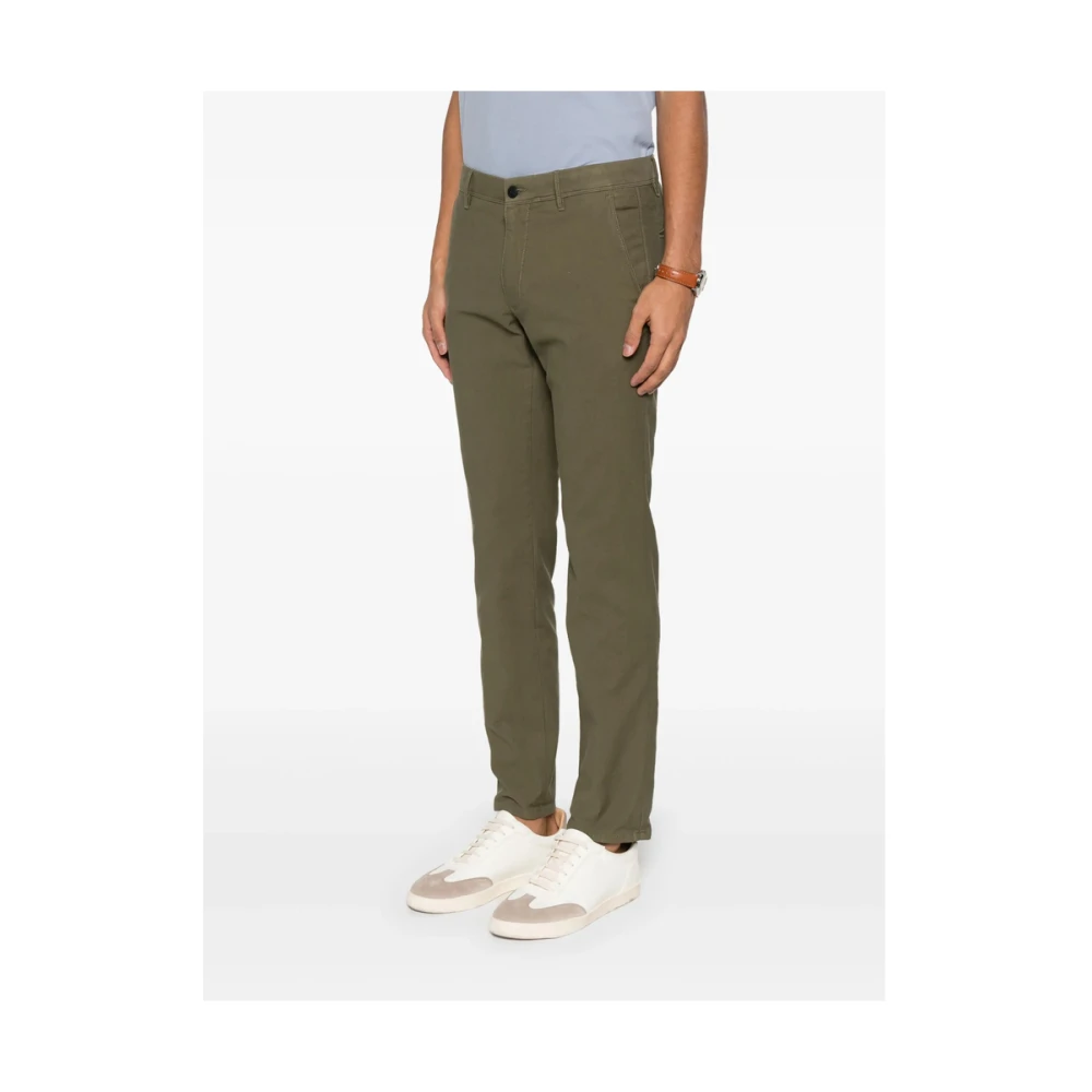 Incotex Olijfgroene Jeans met Zakken Green Heren