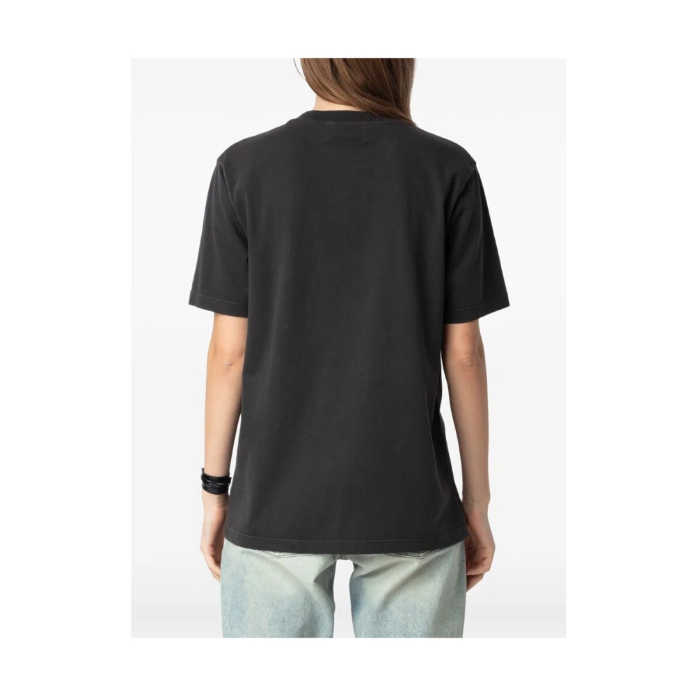 Zadig & Voltaire Stijlvol T-shirt Jwts02770 Carbo Gray Dames