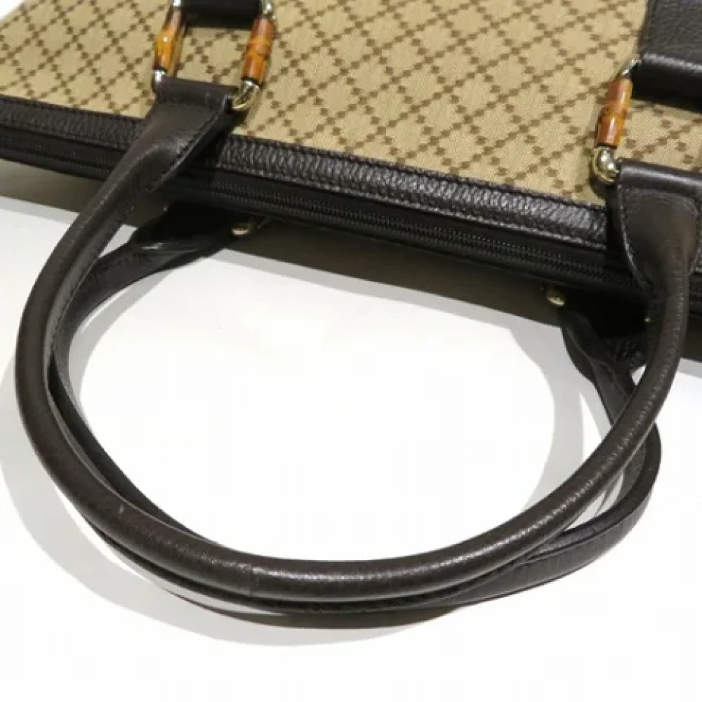 Gucci Vintage Pre-owned Canvas totes Beige Dames