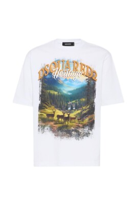 t-shirts-a-col-rond-et-imprime-graphique