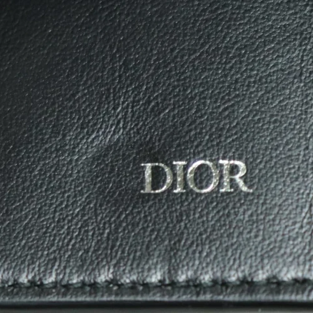 Dior Vintage Pre-owned Leather key-holders Black Heren