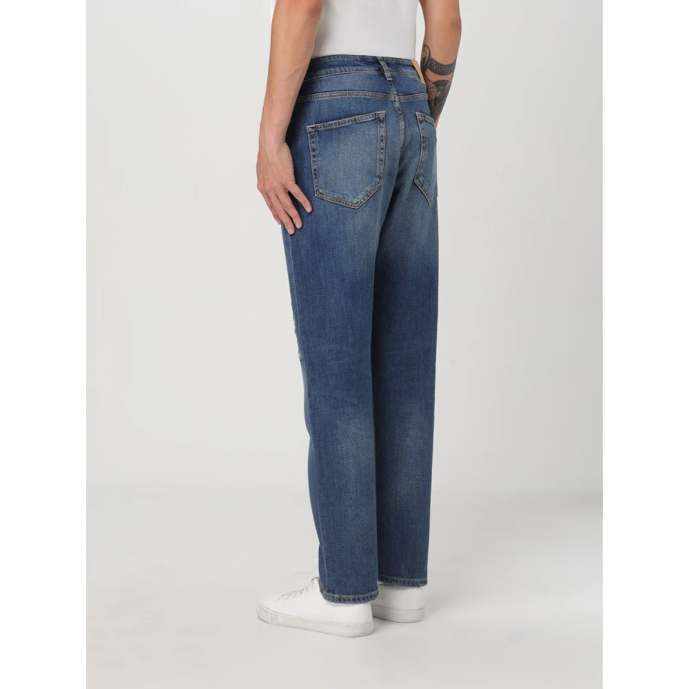 PT Torino Stretch denim jeans met taps toelopende pasvorm Blue Heren