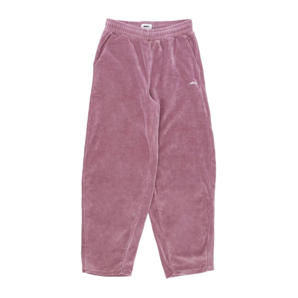 Obey Women's Lilac Chenille Tracksuit Trousers