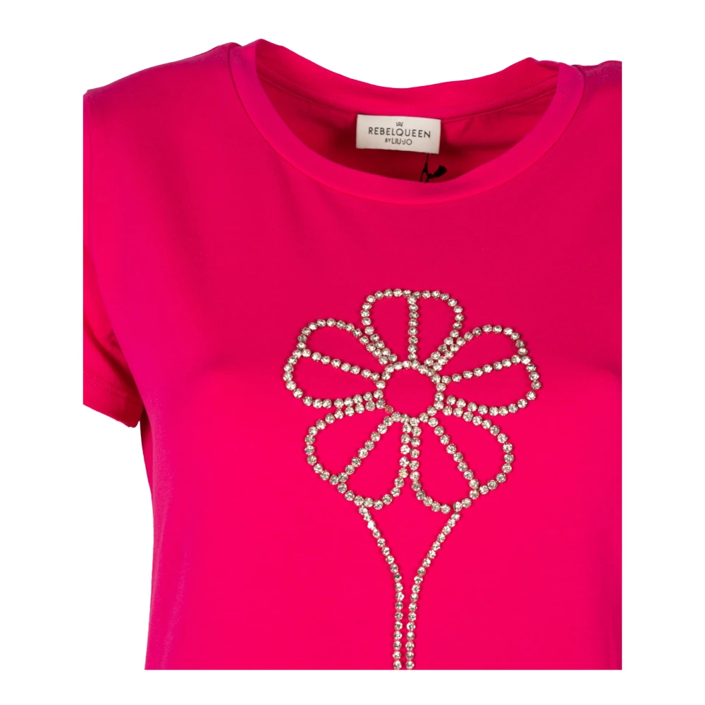 Liu Jo Elegant Queen T-Shirt Pink Dames