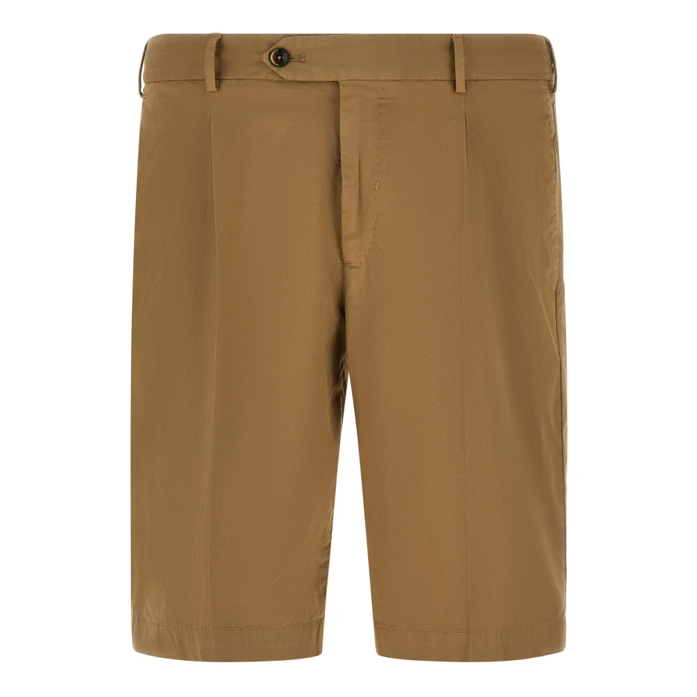 Pt Torino Men's Beige Stretch Cotton Bermuda Shorts