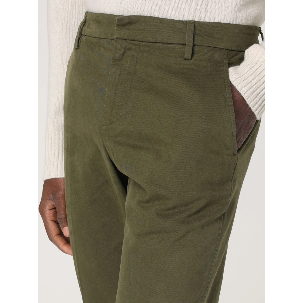 Dondup Stretch Gabardine Gaubert Broek Green Heren