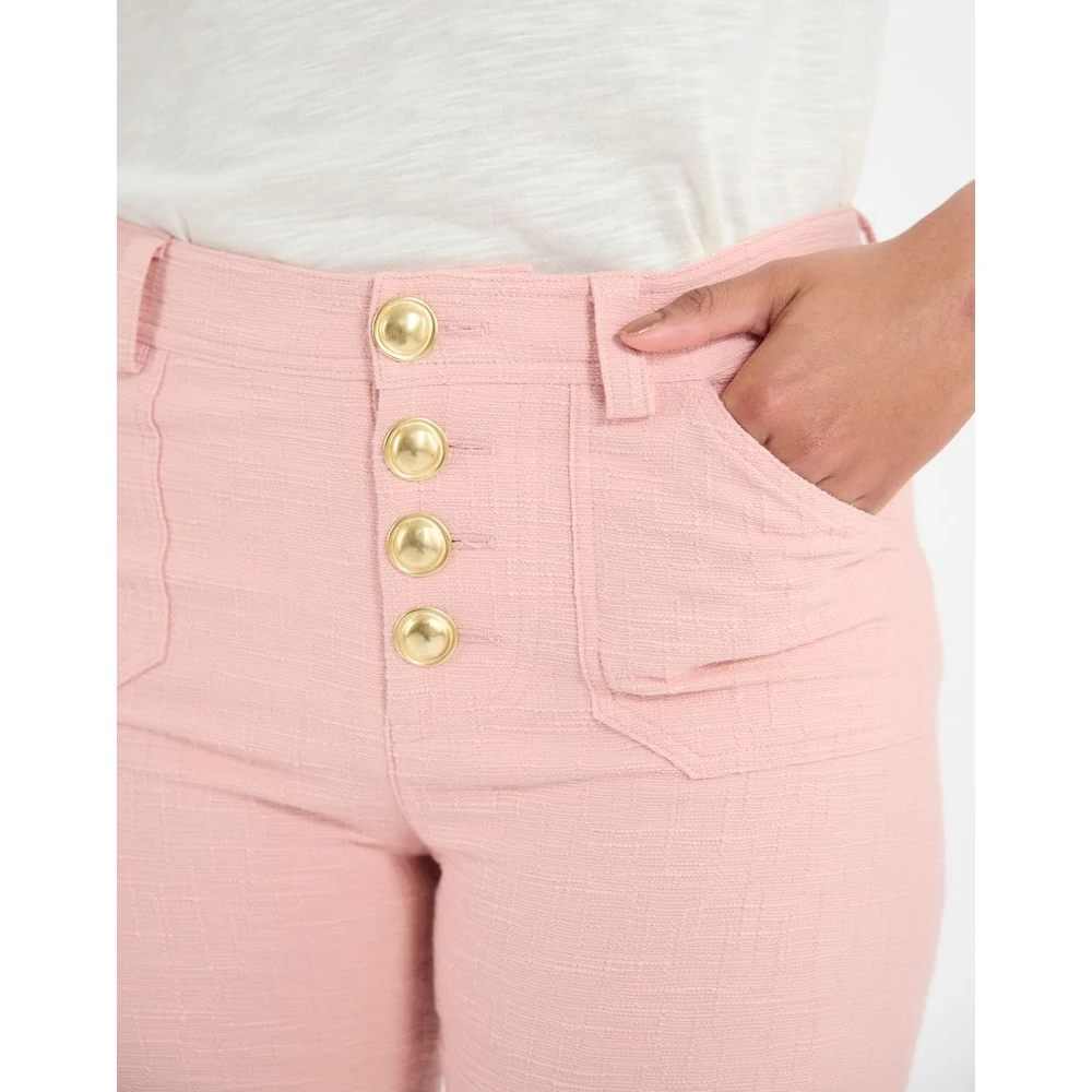 Ines De La Fressange Paris Charlotte katoenen broek Pink Dames