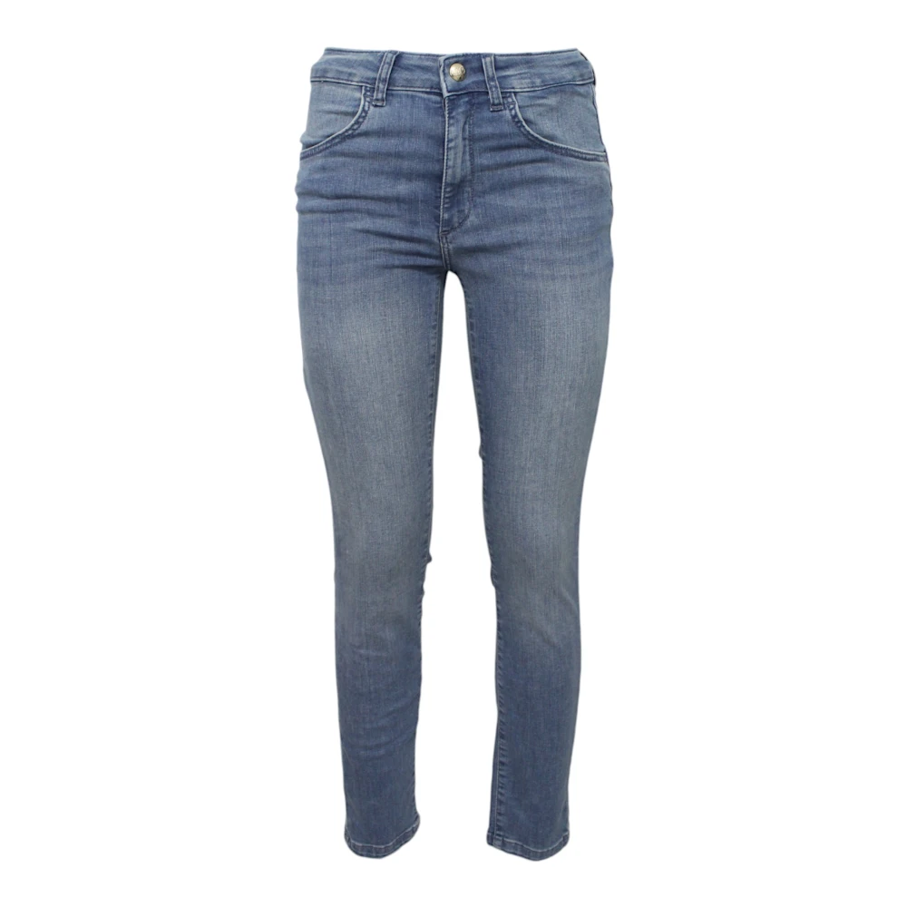 Liu Jo Women's Blue Cotton Jeans With Logo Back - Skinny Fit Jeans - W32 - Jeans