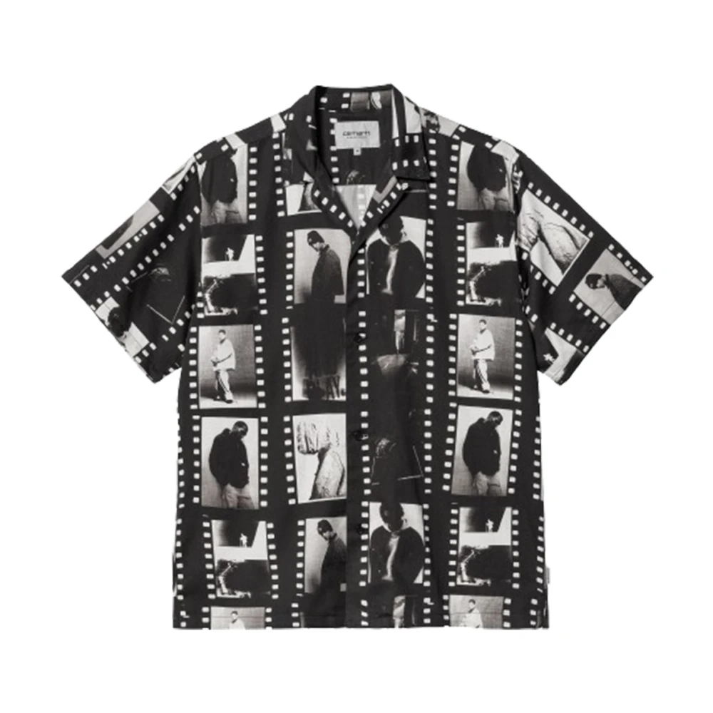 Carhartt WIP Foto Strip Shirt in Zwart Wit Multicolor Heren