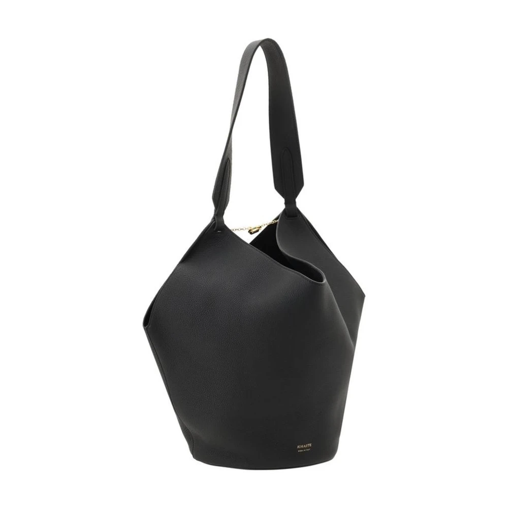 Khaite Geometrisch Leren Kleine Schoudertas Black Dames