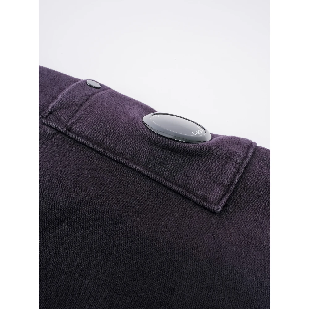 C.P. Company Diagonaal Geweven Crew Neck Sweatshirt Purple Dames