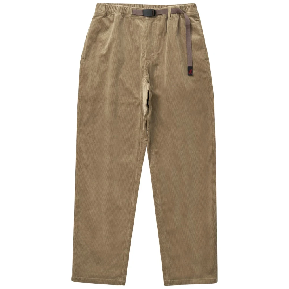 Gramicci Corduroy Chino Broek met Cinch Riem Beige Heren