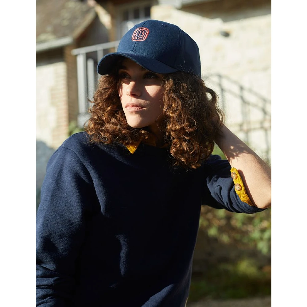 Ines De La Fressange Paris Sydney navy katoenen pet Blue Dames
