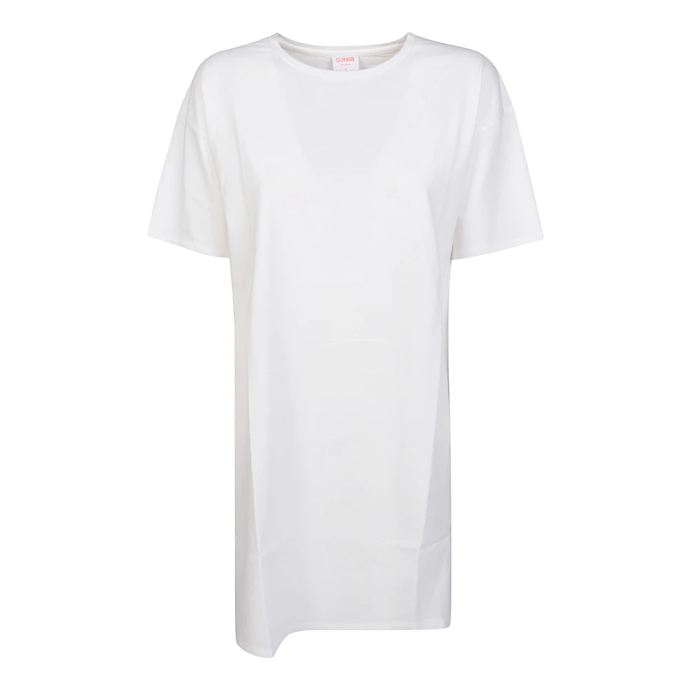 Sun68 Abitomm TS Stijlvol T-shirt White Dames