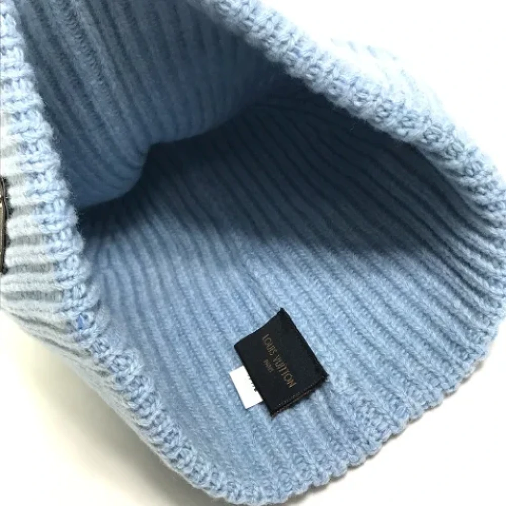Louis Vuitton Vintage Pre-owned Wool hats Blue Dames