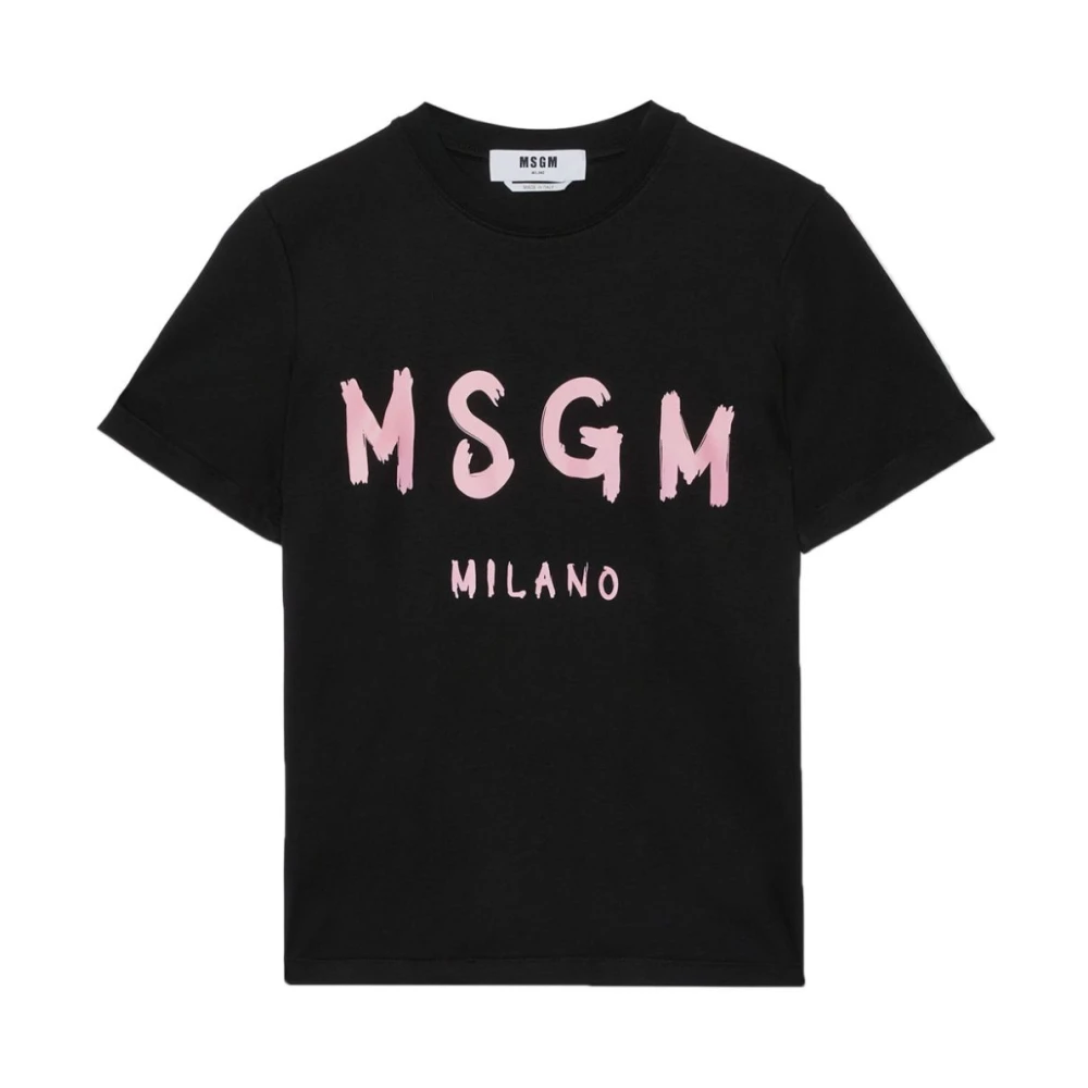 Msgm - Tops > T-Shirts - Black - Msgm - Modalova