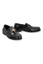 gold-tone-metal-leather-loafers