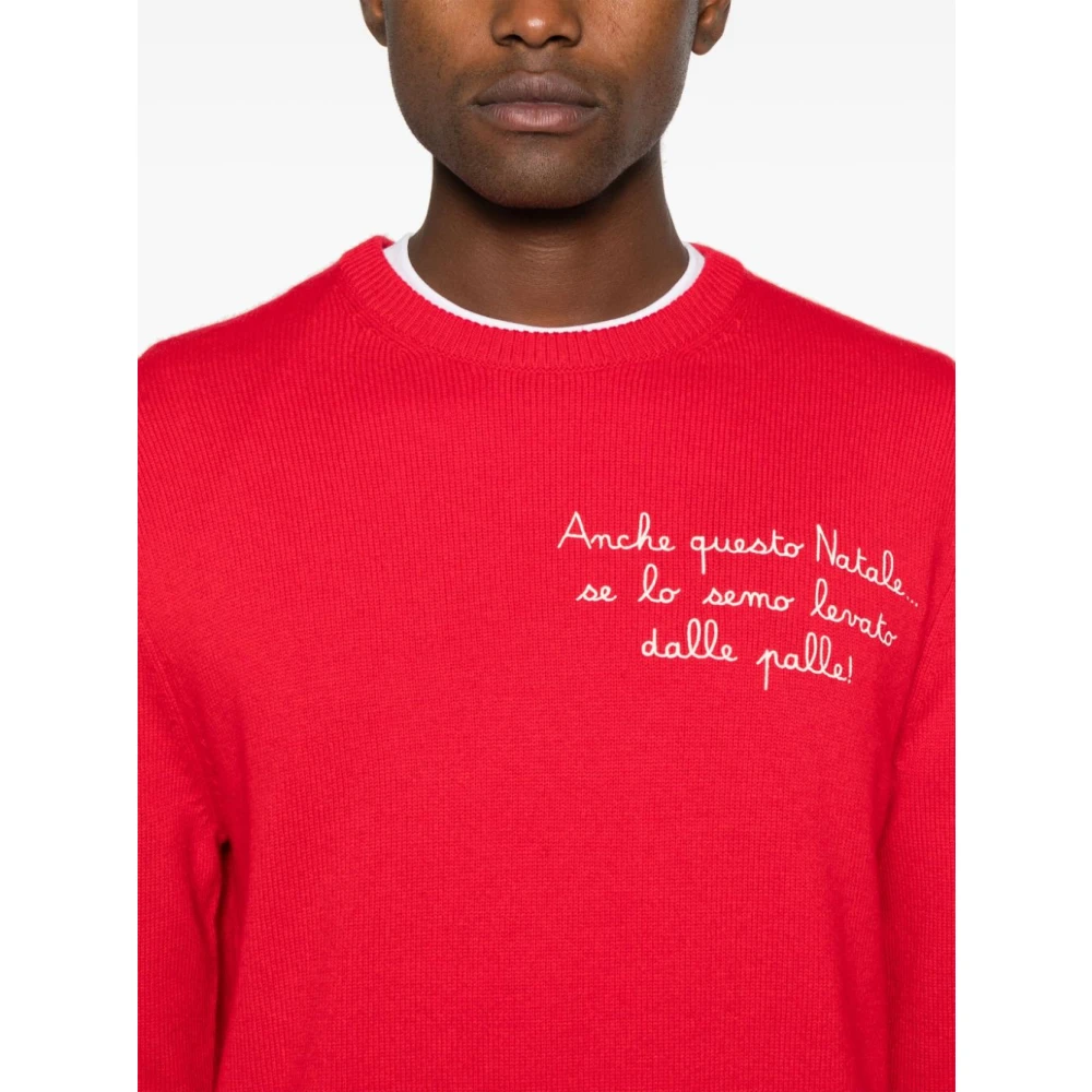 MC2 Saint Barth Rossa Sweater Aw24 Red Heren