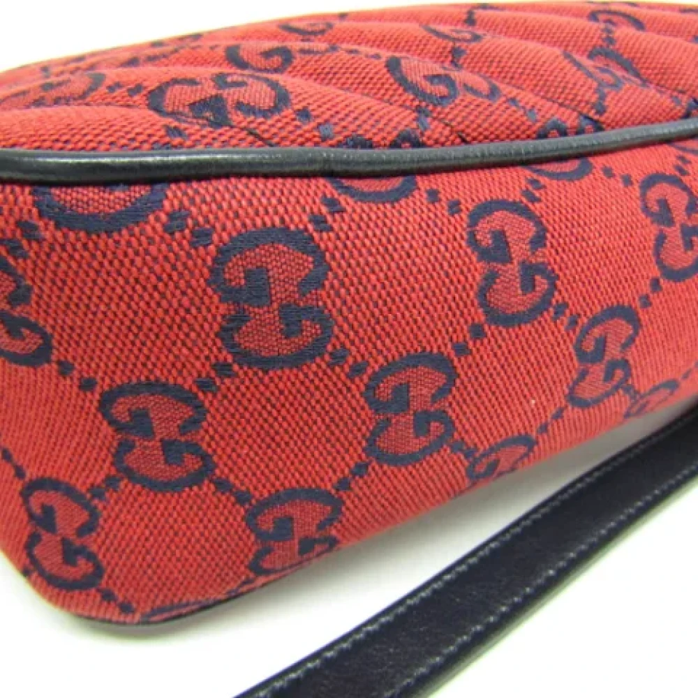 Gucci Vintage Pre-owned Fabric gucci-bags Red Dames