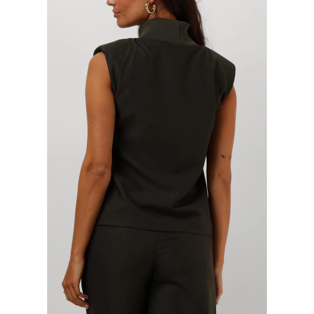 Est'Seven Groene Turtle Neck Top Hathaway Green Dames