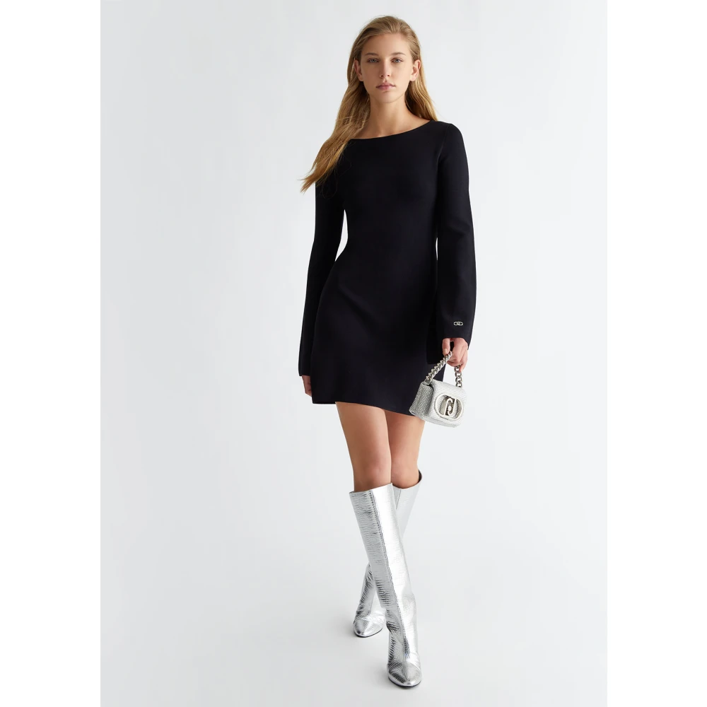 Liu Jo Gebreide Jurk Black Dames