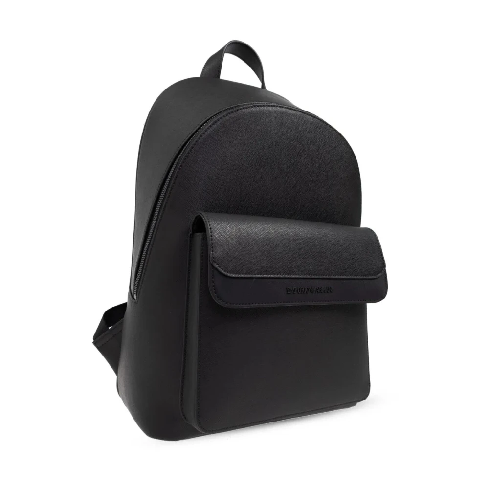 Emporio Armani Stijlvolle Rugzak voor Dagelijks Gebruik Black Heren