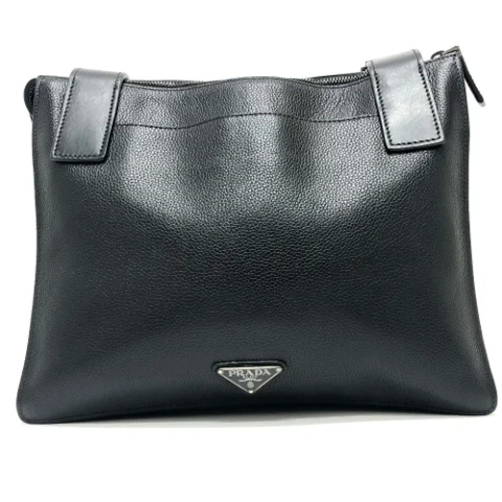 Prada Vintage Pre-owned Leather prada-bags Black Dames