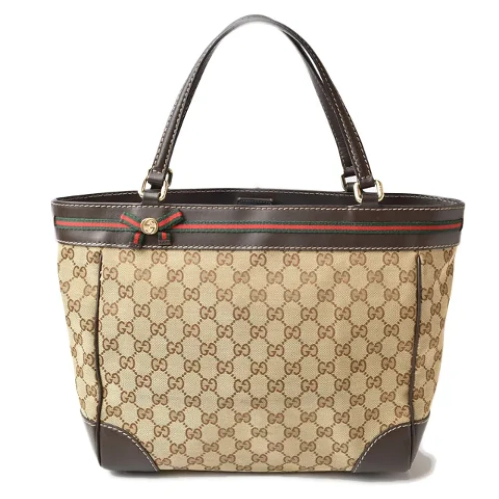 Gucci Vintage Pre-owned Leather gucci-bags Brown Dames