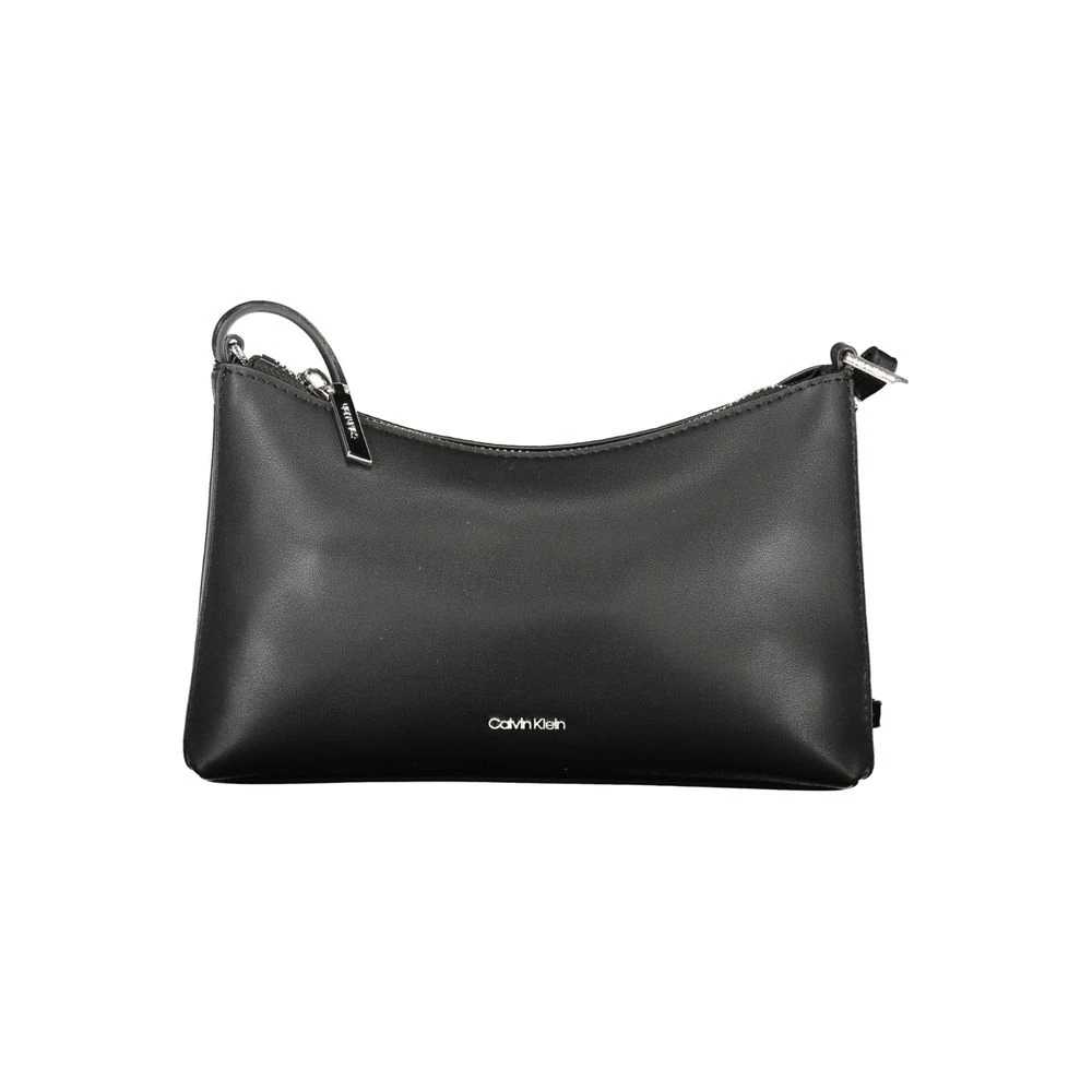 Calvin Klein Zwarte Polyester Handtas Black Dames