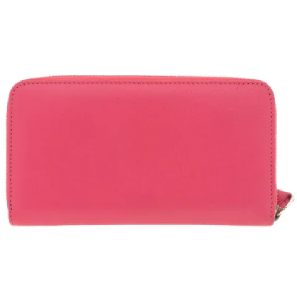 Jimmy Choo Pre-owned Leather wallets Pink Dames
