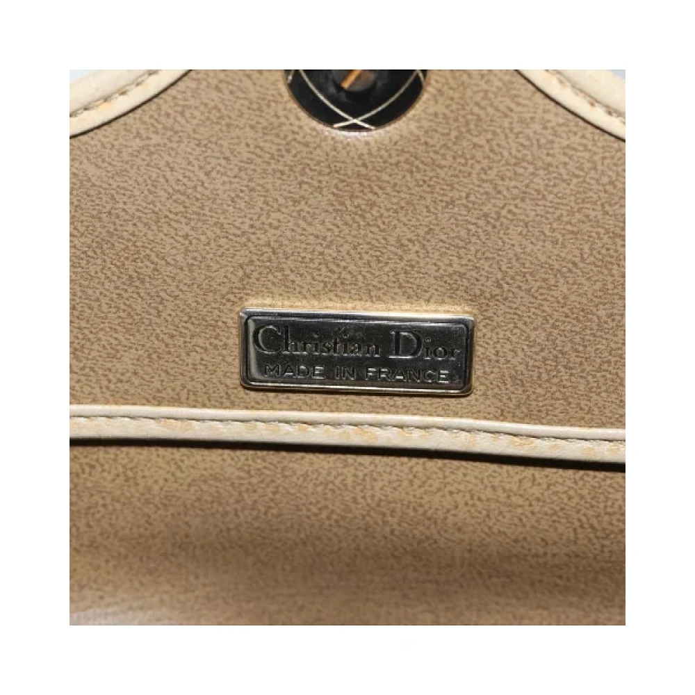 Dior Vintage Pre-owned Leather dior-bags Beige Dames